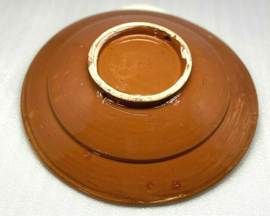 Moroccan Terracotta Pasta Bowl 10 1/4” Hand Painted Safi Pottery Orange