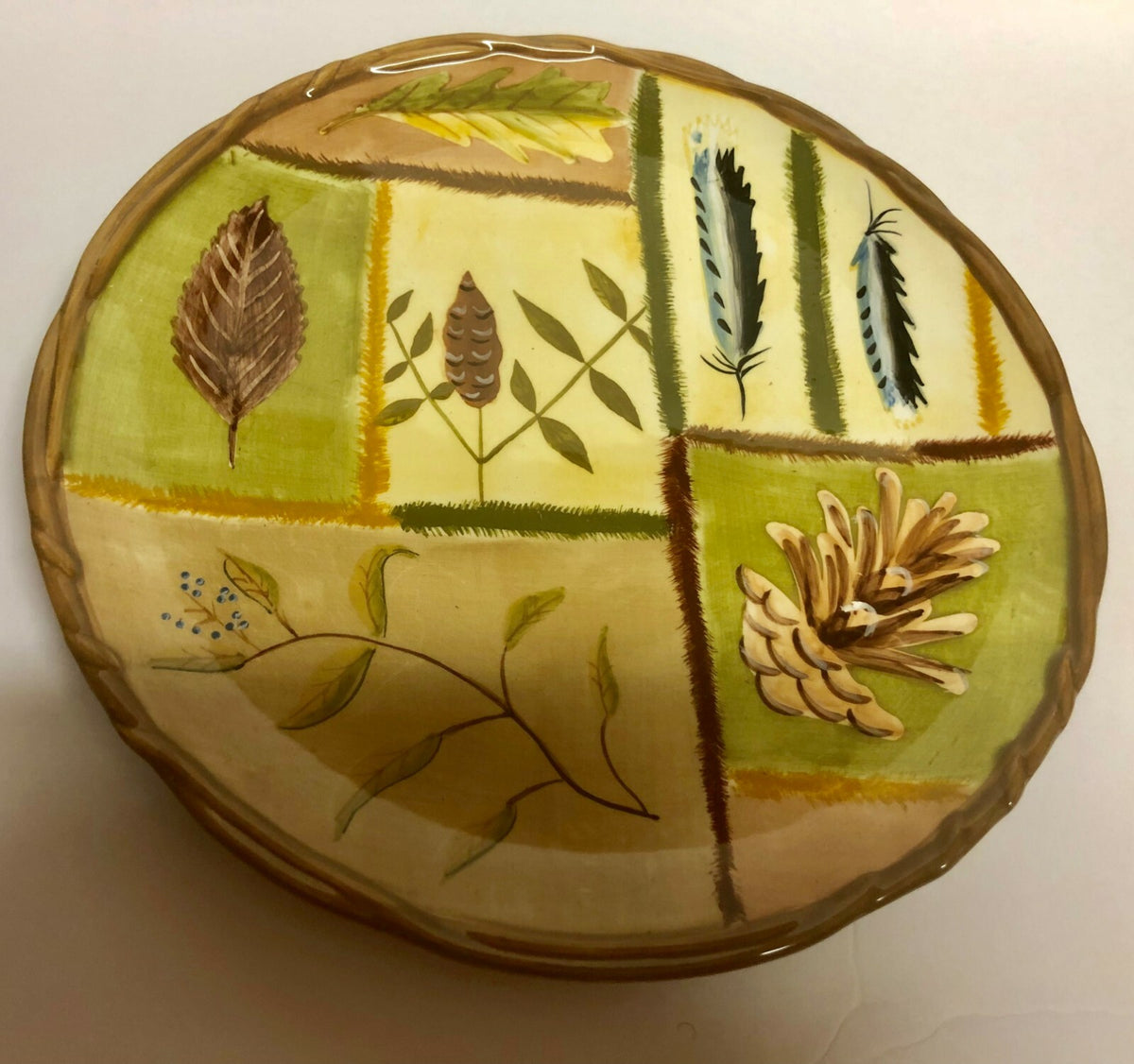 Rare Zrike NATUREWALK Hand-Painted Dinnerware Collection By Susan Riggsbee White