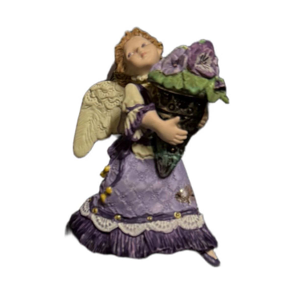 Hallmark Keepsake Pansy Angel Ornament 1996 1st Language of Flowers