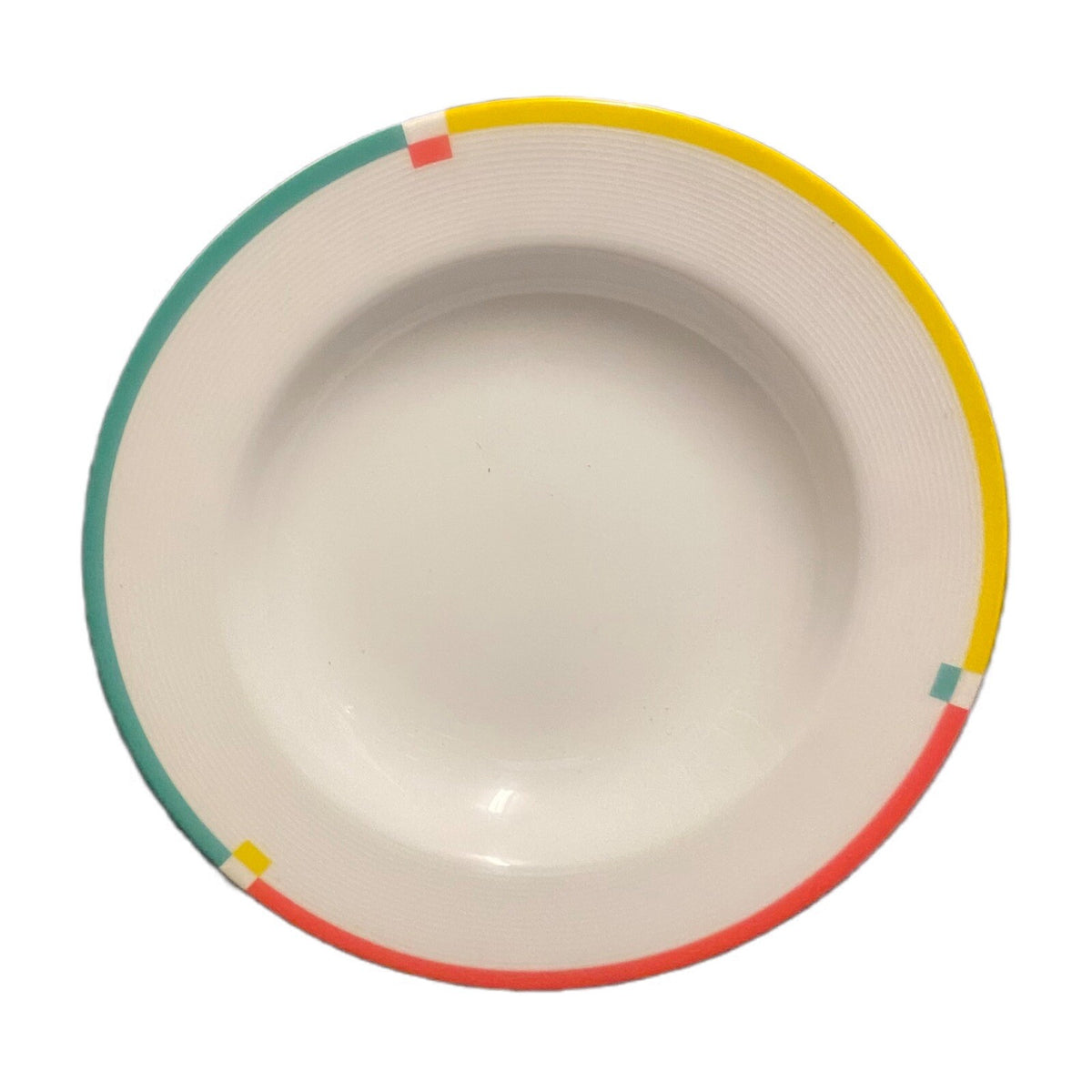 Mikasa COLOR CHART 7 Rim Soup Bowls Fine China #L5547 Pasta Dish Japan Porcelain