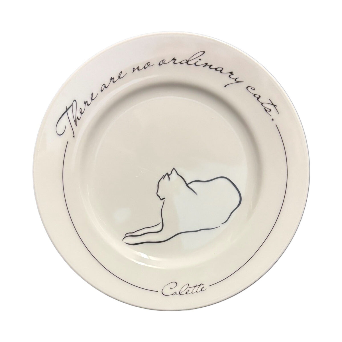 The Monkey and the Peddler 4 Salad Plates and 1 Bowl MINOU Cat Plates LIZ ROSE