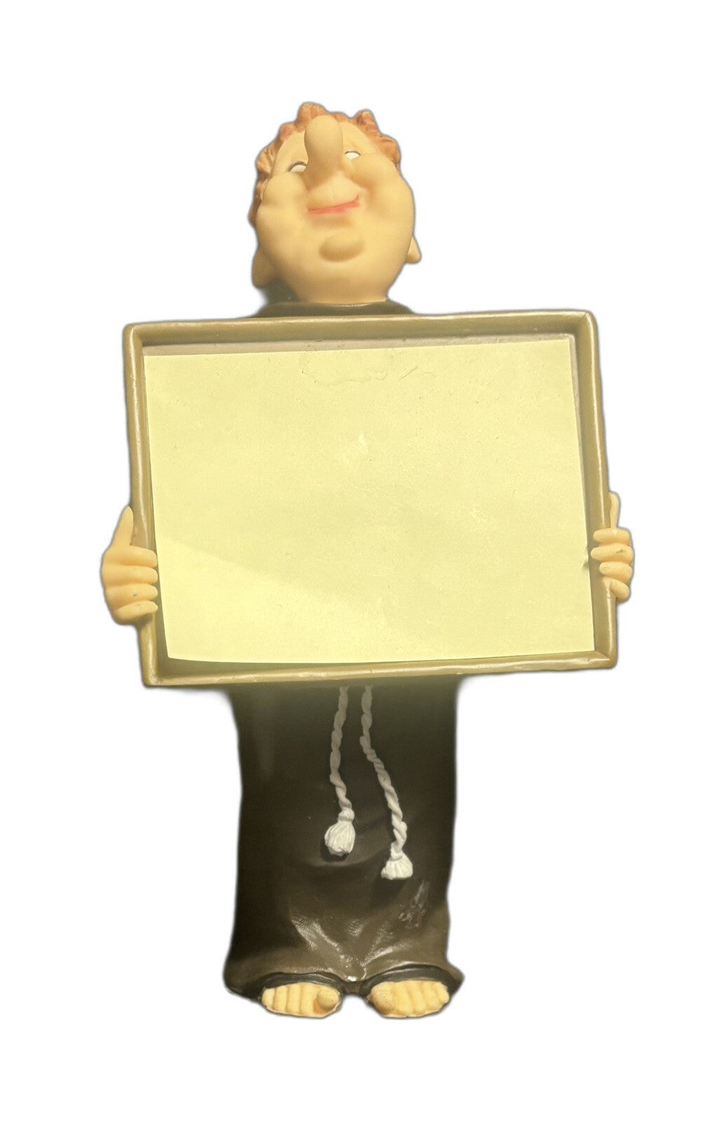 Resin Monk Sticky Note Memo Statue Holder Office Desk Kitchen Home Table Accent