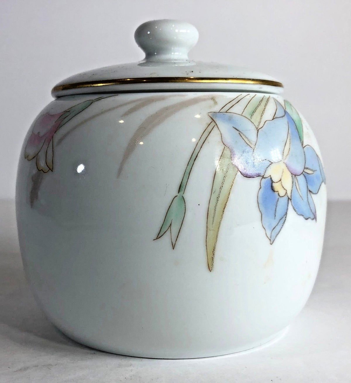 Mikasa GABRIELE Fine China Japan L9561 Iris Flower Gold Trim White Dinnerware