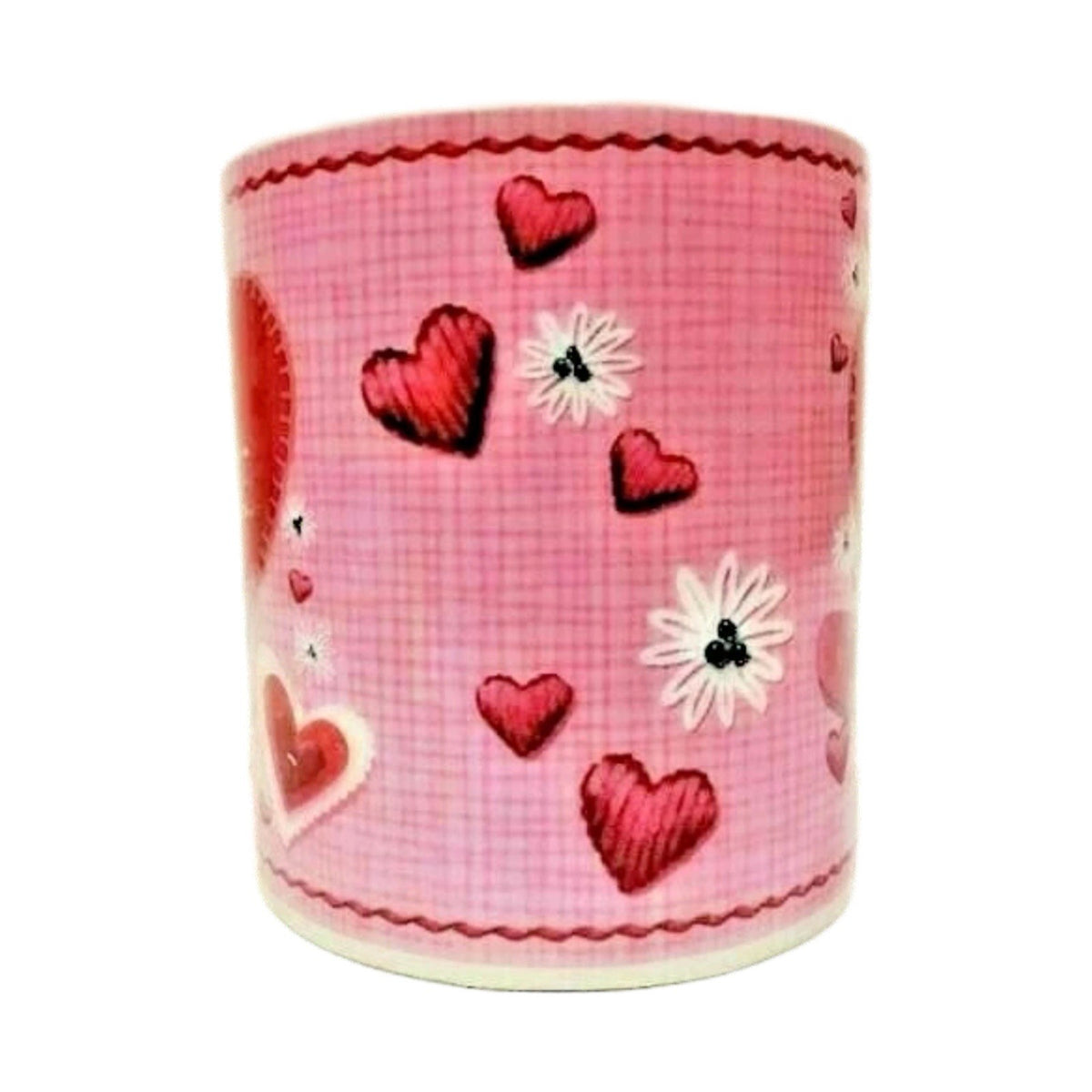 Eileen Toohey BE MINE Mug Lindy Bowman Pink Red Hearts Love Ceramic Coffee Cup