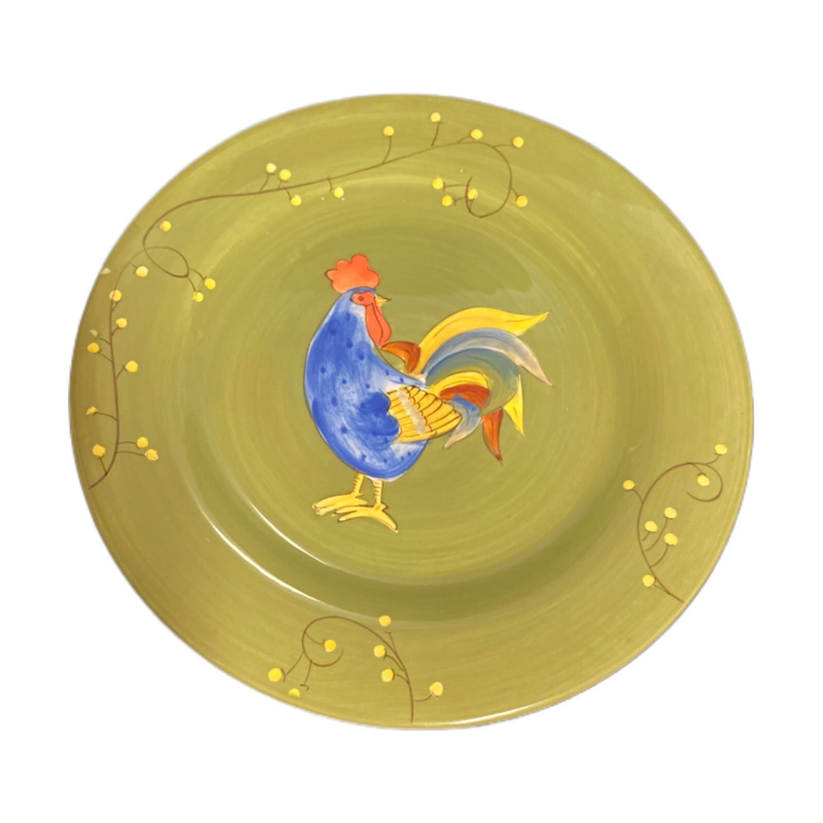 Laurie Gates Rooster Salad/Dessert Plates 8.5” D Set of 6 Gourmet Home
