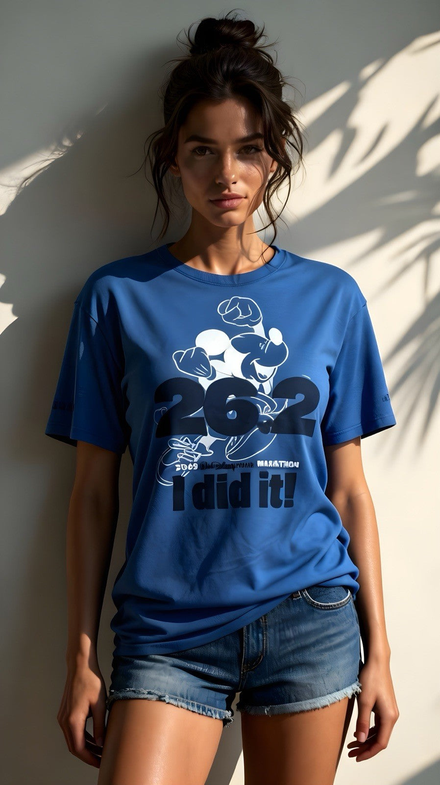Disney 2009 Marathon T-Shirt Mickey 26.2 I Did It Wide World of Sports Champions