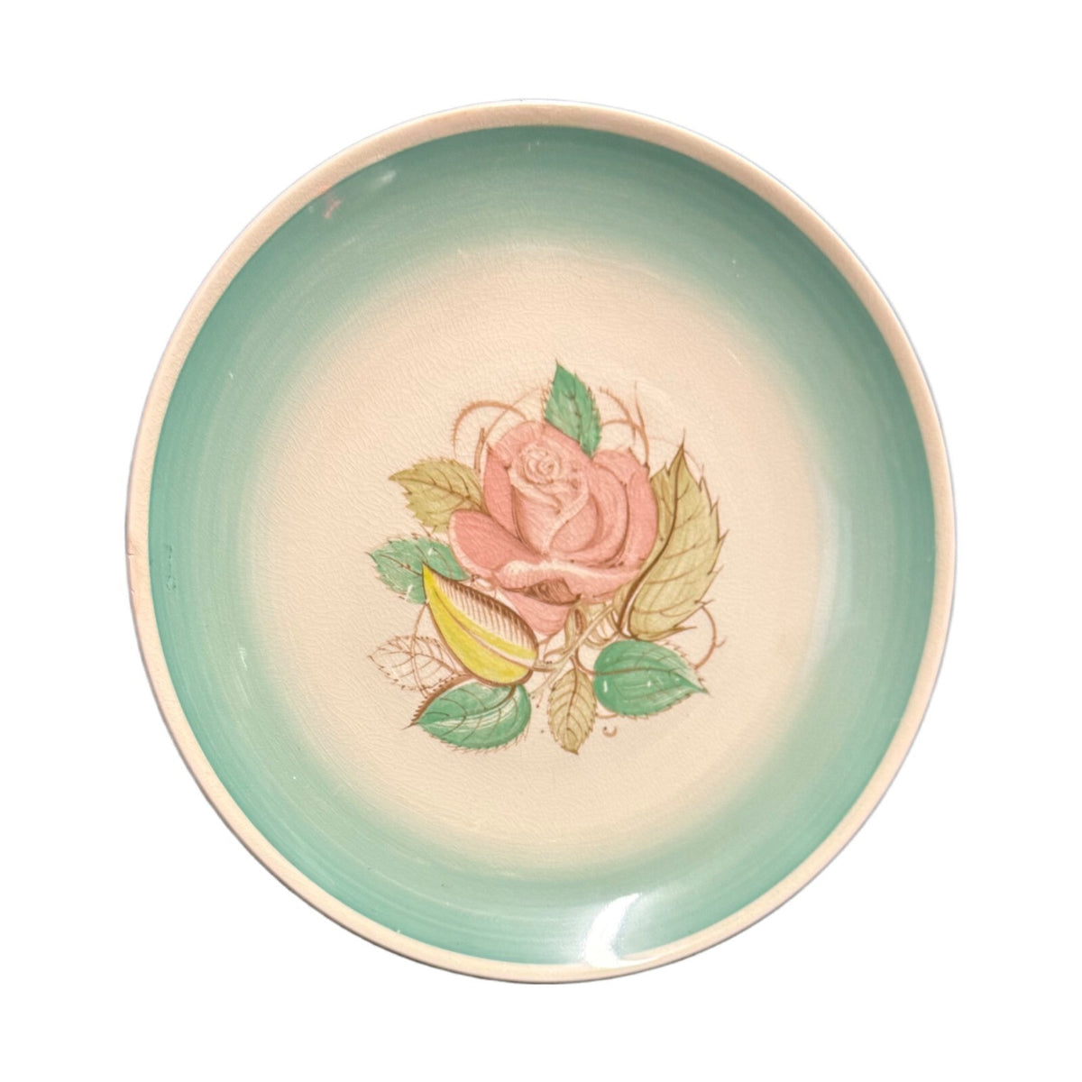 Antique A Susie Cooper Production Plate Crown Works Burslem England Rose