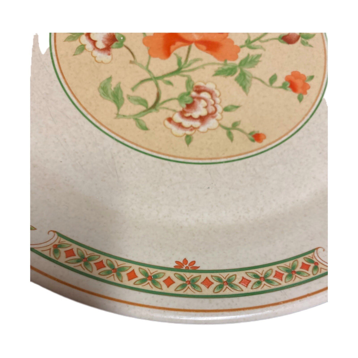Lenox Coral Blossoms Set Of 5-Dinner Plates Temper Ware Freezer to Oven to Table
