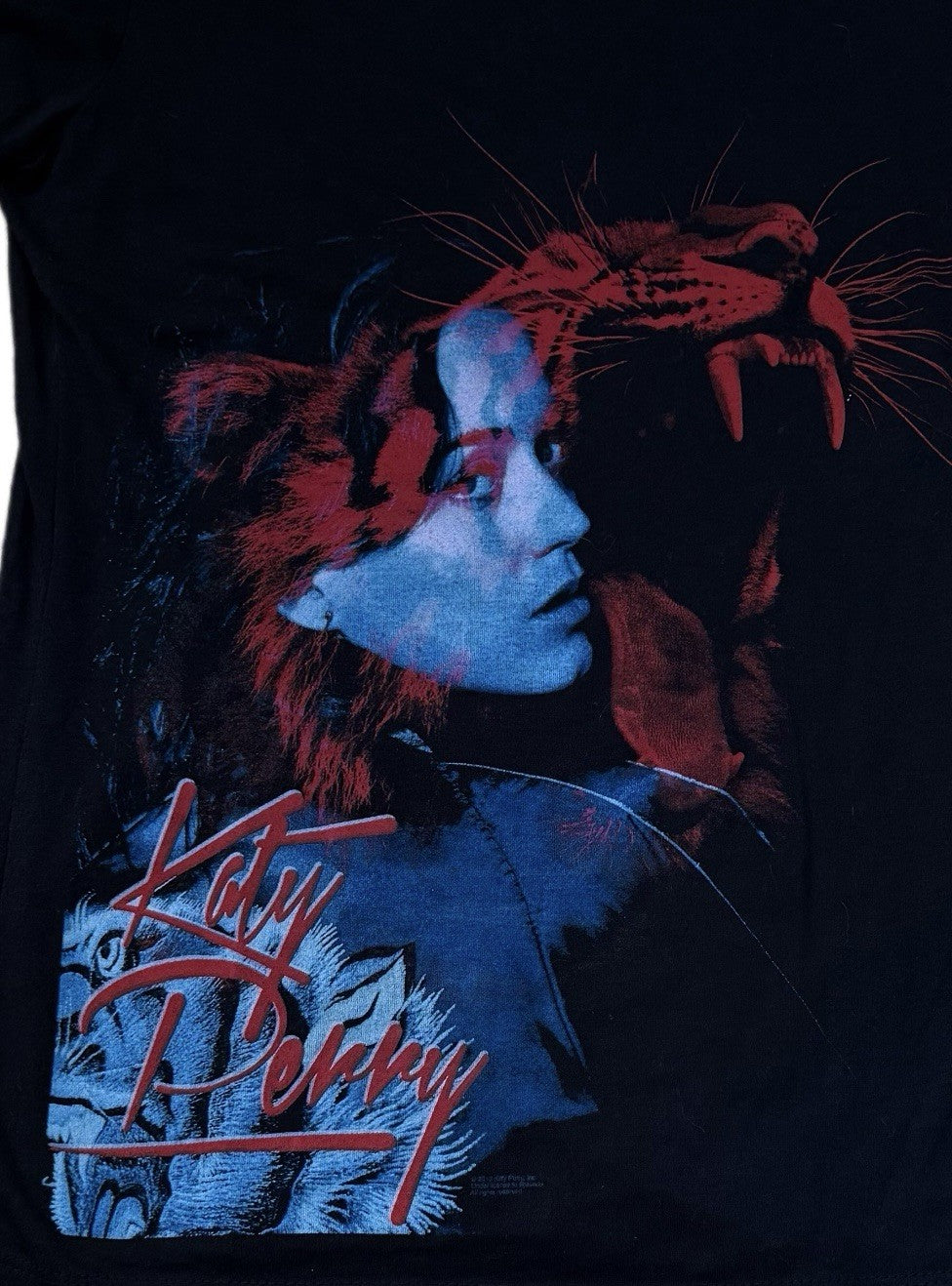 Katy Perry Women’s M Graphic Concert T-Shirt Black Tiger Roar Tour Tee