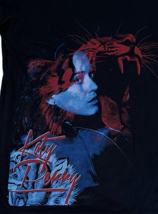Katy Perry Women’s M Graphic Concert T-Shirt Black Tiger Roar Tour Tee