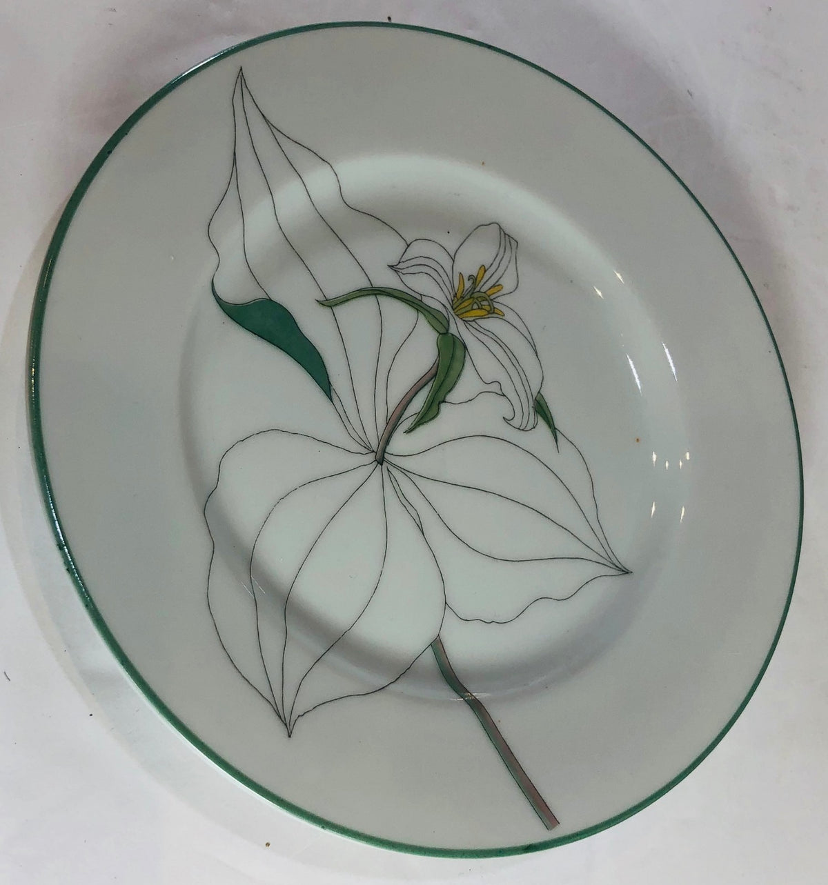 Block Spal "TRILLIUM" Watercolors, Goertzen, Flowers Dinnerware Collection 