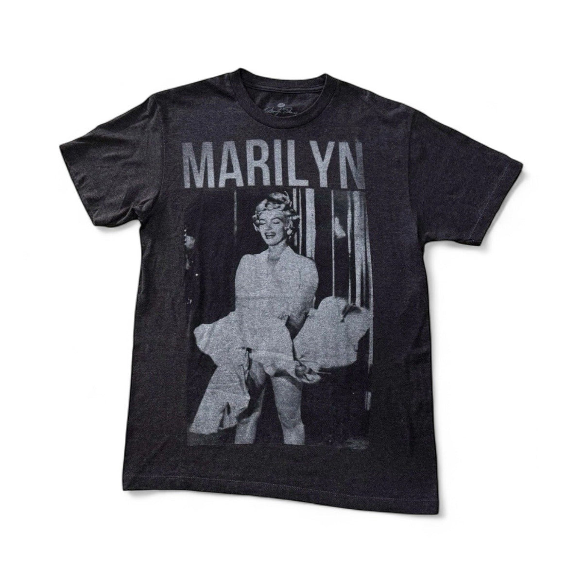 Marilyn Monroe Men’s Md. Graphic Grey T-shirt Short Sleeves Crew Neck