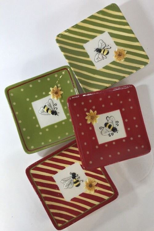Mini Plates Coasters Home Accent Collectors Collection Decorative Dish 