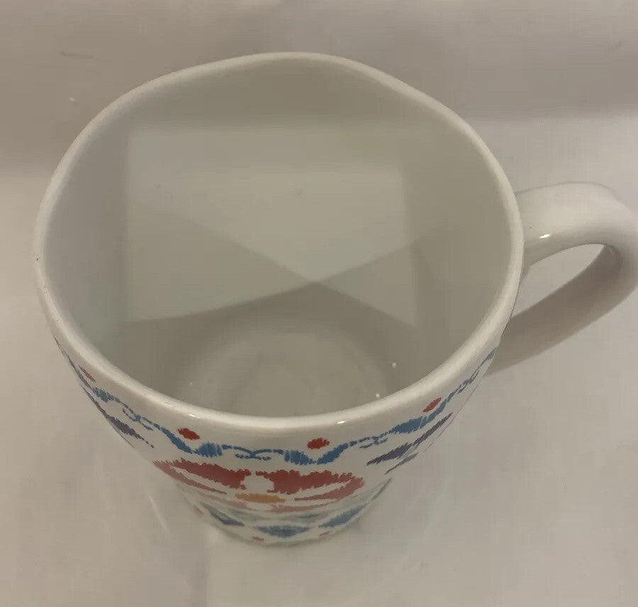 222 Fifth Mug HANNA PTS Int'l Fine China Porcelain Coffee White Tea Cup 12 oz