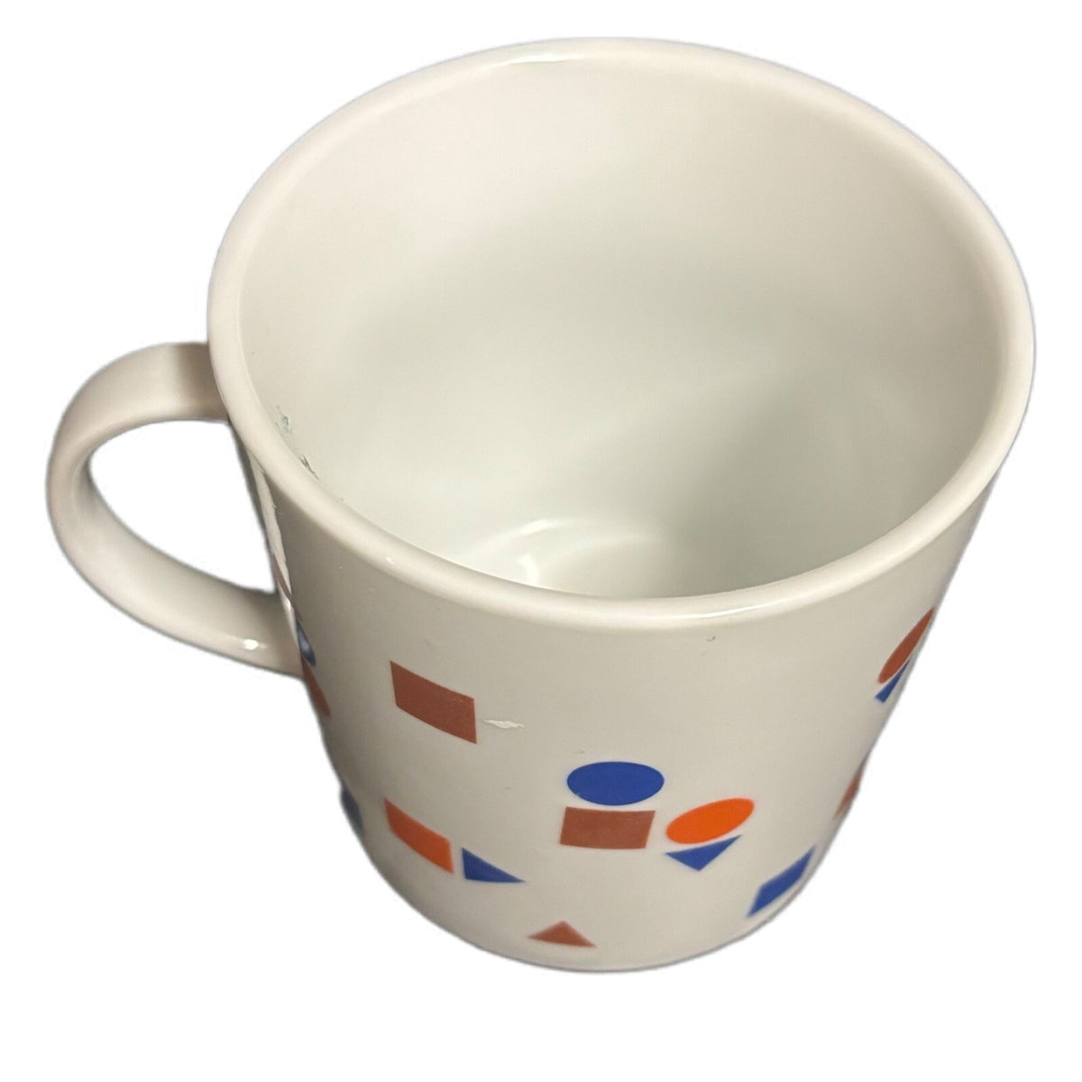 Xenia Taler MEMPHIS Mug White Porcelain Geometric Design Coffee Tea Cup
