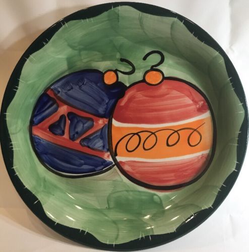 Studio 33 Holiday HandPainted 11 Piece Christmas Ornaments Dinnerware Collection