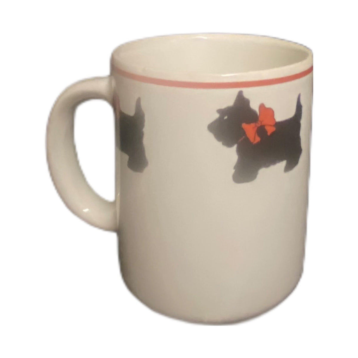 COOK LINE PARIS Mug Scottish Terrier Scottie Dog Puppy Red Bow Coffee Tea Cup