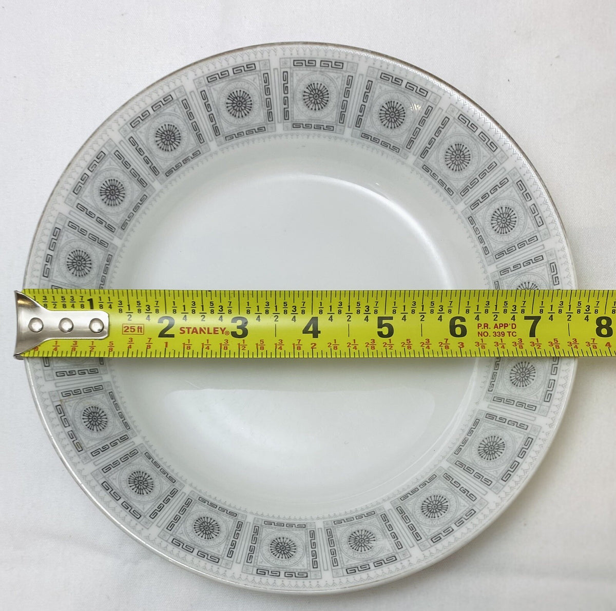 Vintage & Rare Norleans "APOLLO" Fine China Geometric Design Rim Soup
