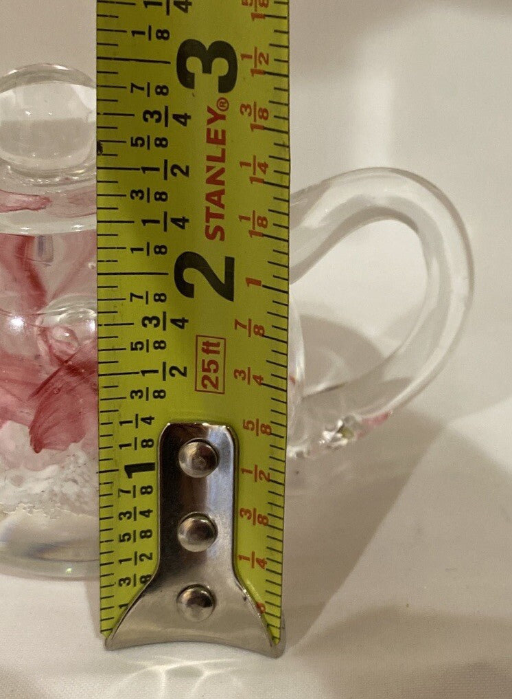 Vintage Dynasty Gallery Heirloom Collectible Paperweight Teapot Blown Art Glass