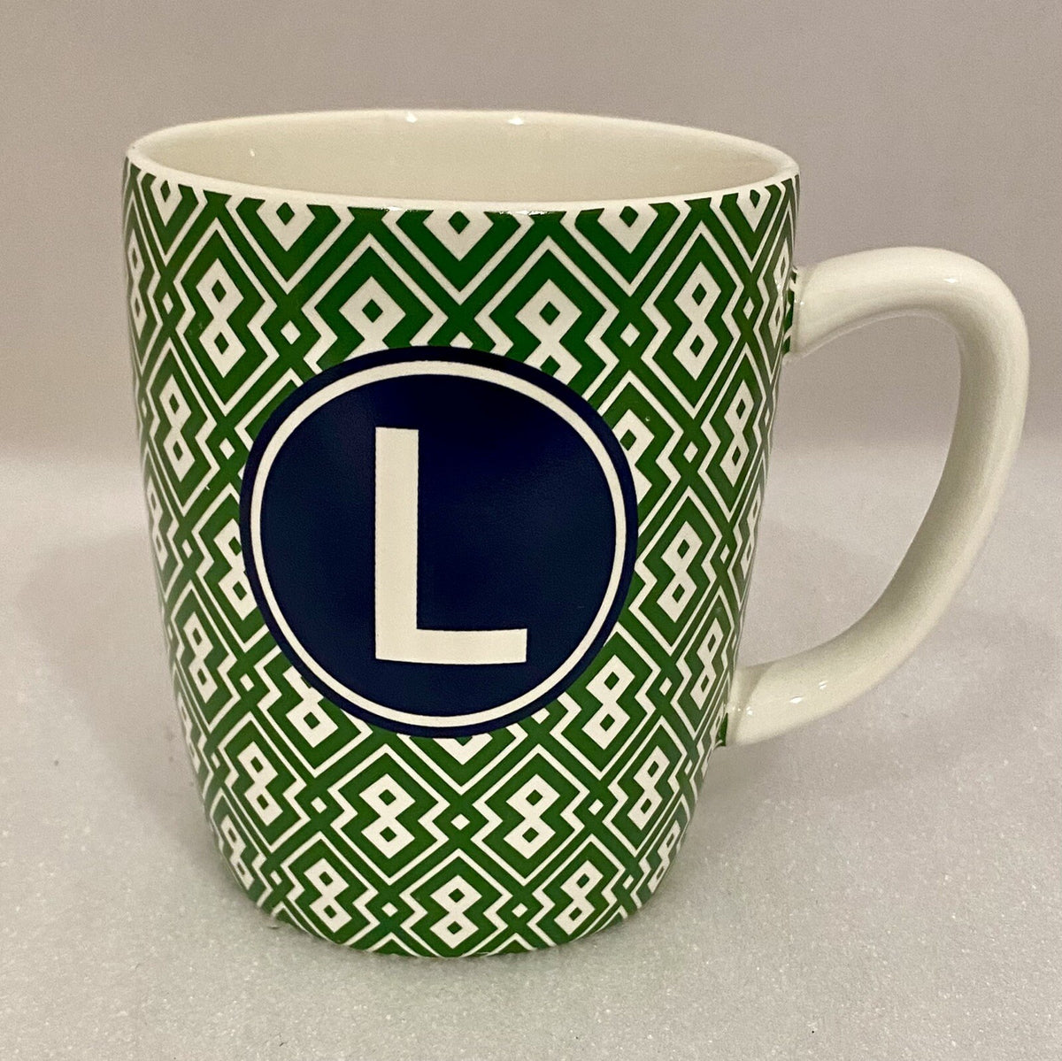Target Stoneware Monogram Ceramic Coffee Cup Mug Personalized Letter Initial