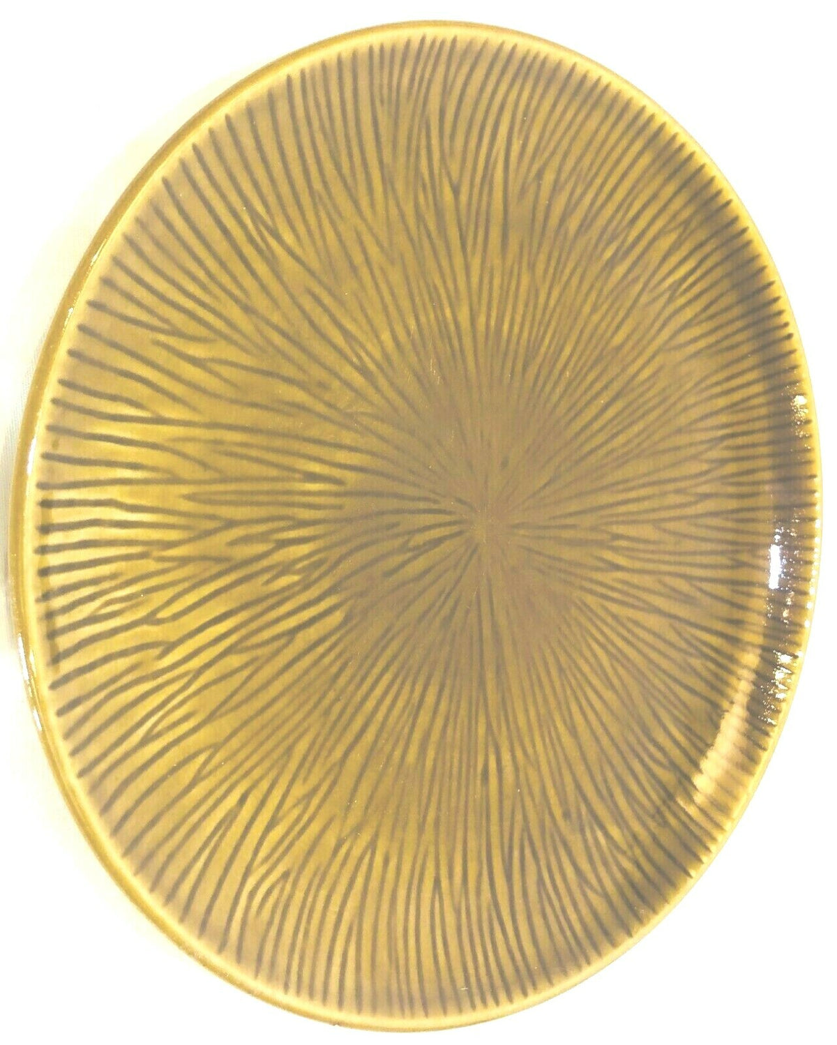 Tabletops Gallery Westwood Set of 3 Dinner Plates Handcrafted Brown Textured