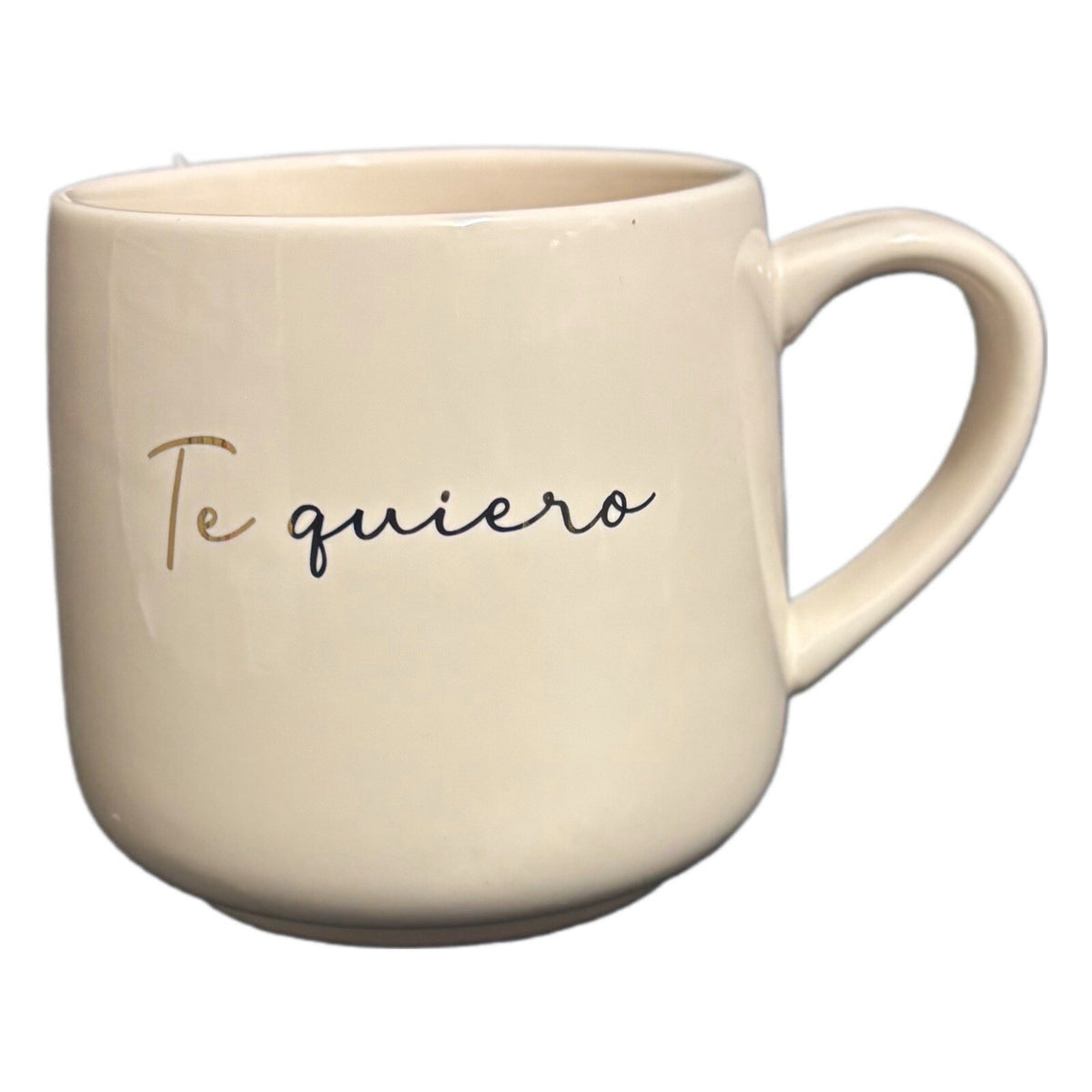 Threshold Te Quiero Mug 13 oz Light Pink Gold Stoneware Coffee Tea Cup Target