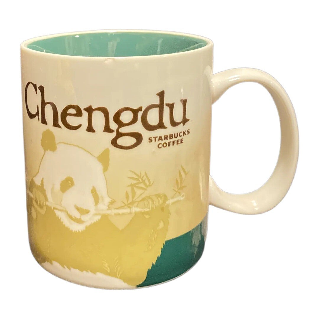Starbucks PANDA 2017 CHENGDU China Ceramic Coffee Mug 16 Oz Tea Cup