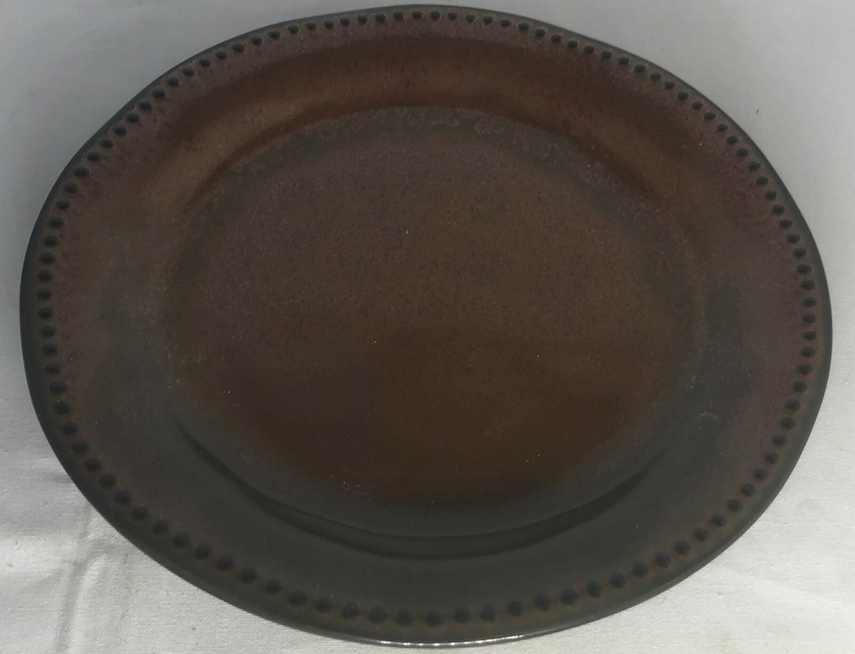 Sango CYPRUS SIENNA Stoneware Set of 3 Salad Plates #4675 Dinnerware 8 5/8" D