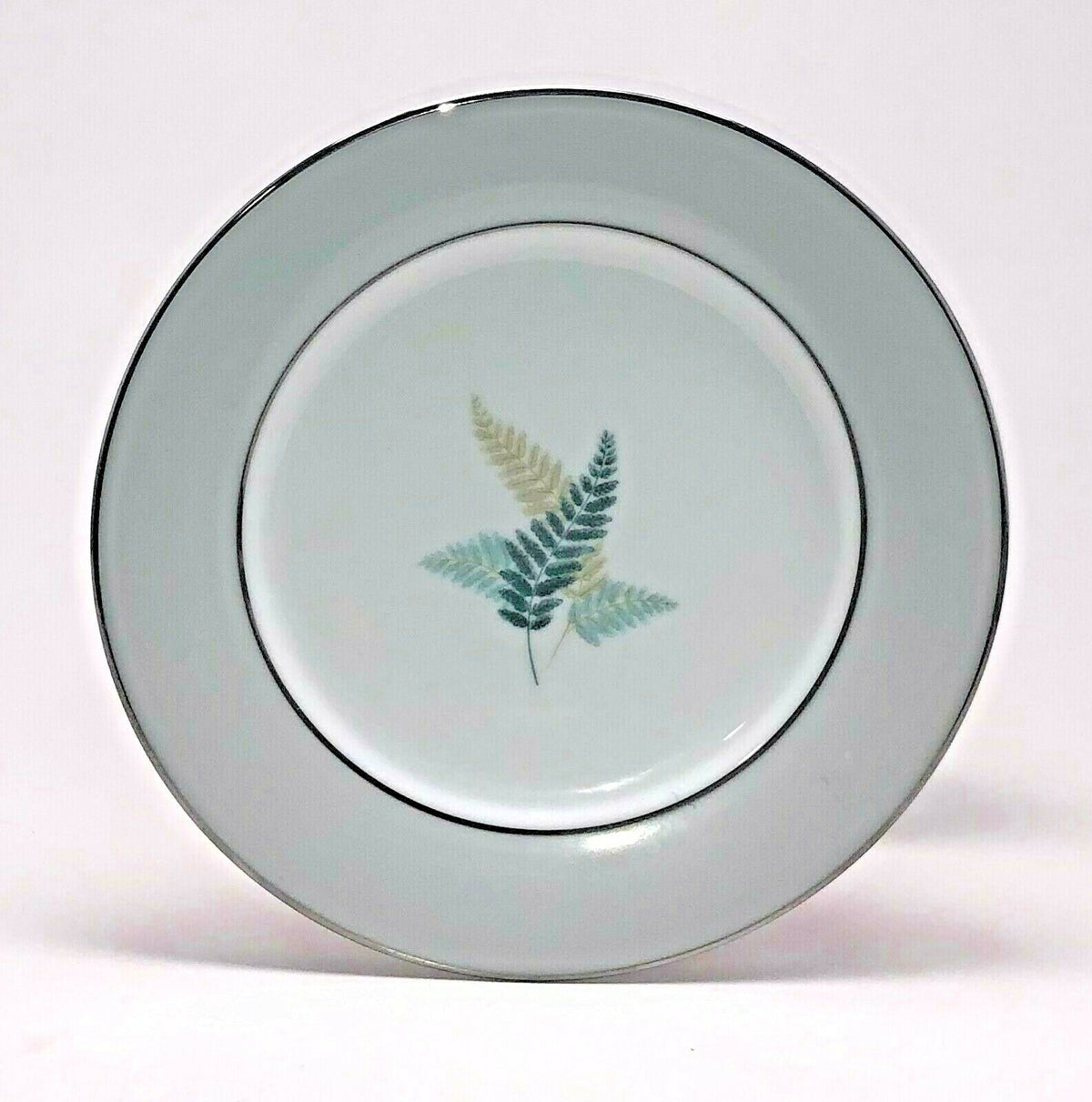 Vintage China Noritake "FERNWOOD" Japan Dinnerware Collection 5444 Platinum Band