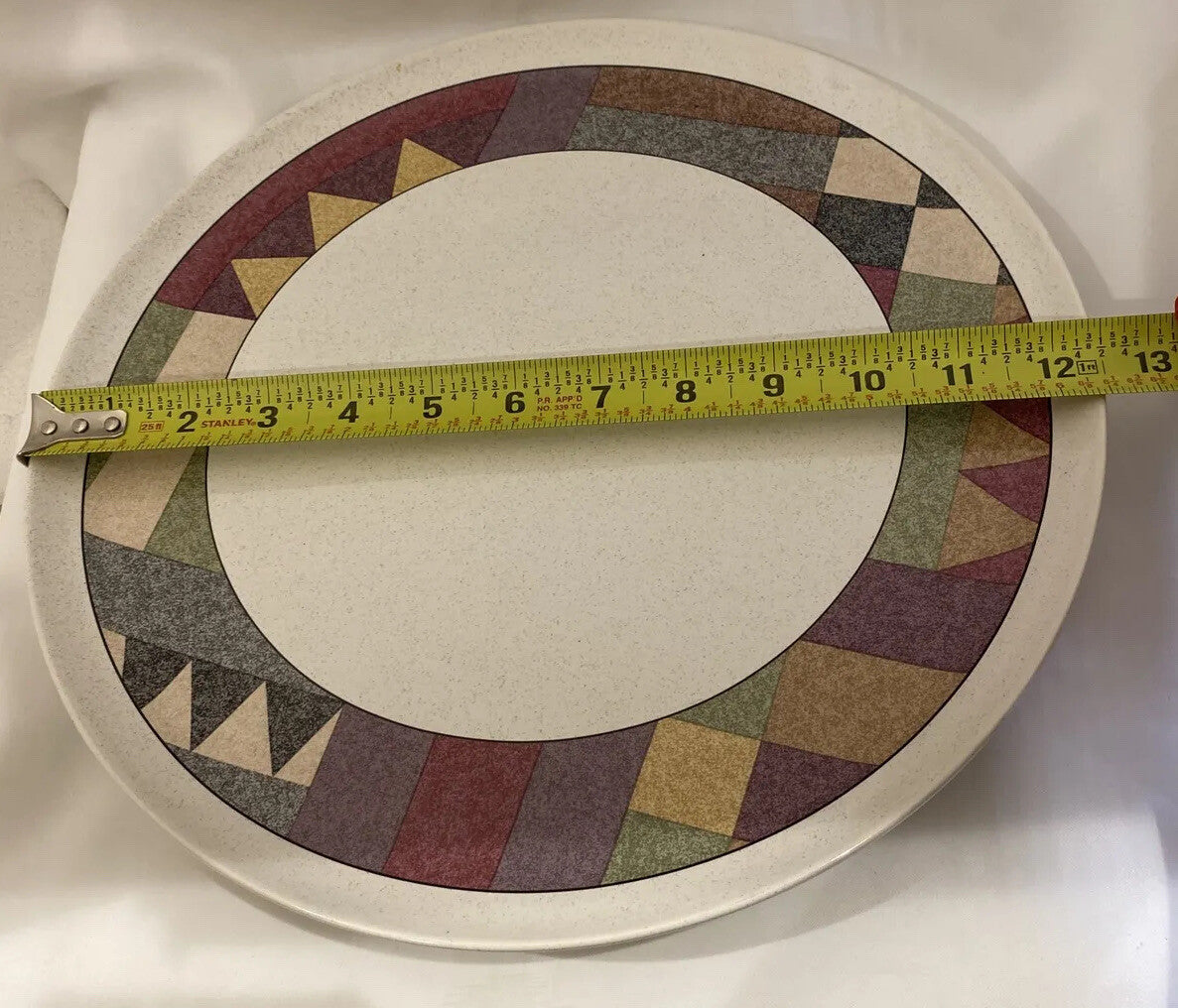 Studio Nova Palm Desert Cake Plate & Server 12.5” Y2216 Southwestern Geometric