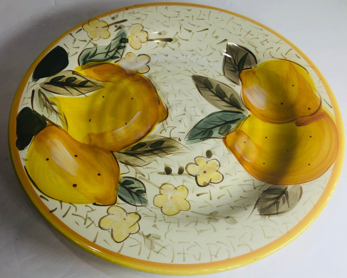 Gibson Designs " LEMON COURTYARD" Dinnerware Hand Painted Collection