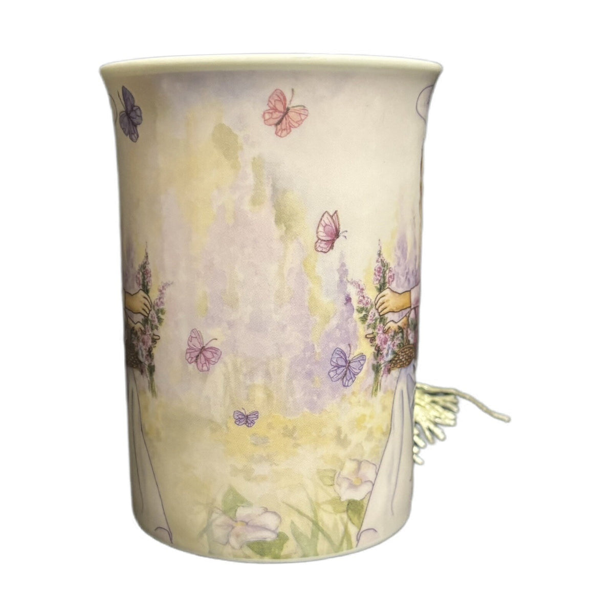 Angel Star Mug Porcelain Coffee Tea Flowers Butterflies Cup 2013 Designed in USA