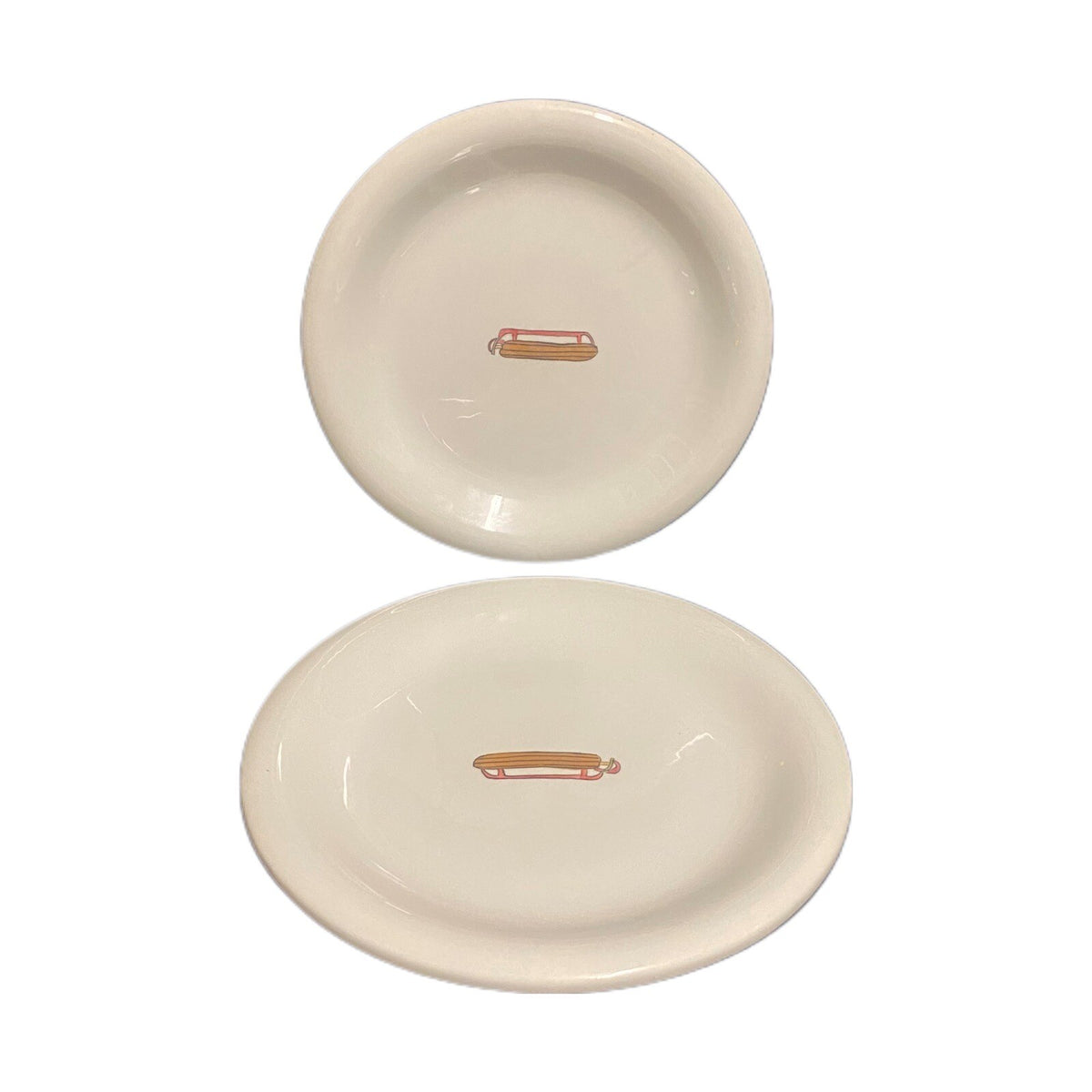 HAUSENWARE Inc. 6 Appetizer Bread And Butter Dessert Plates 2002 Ceramic