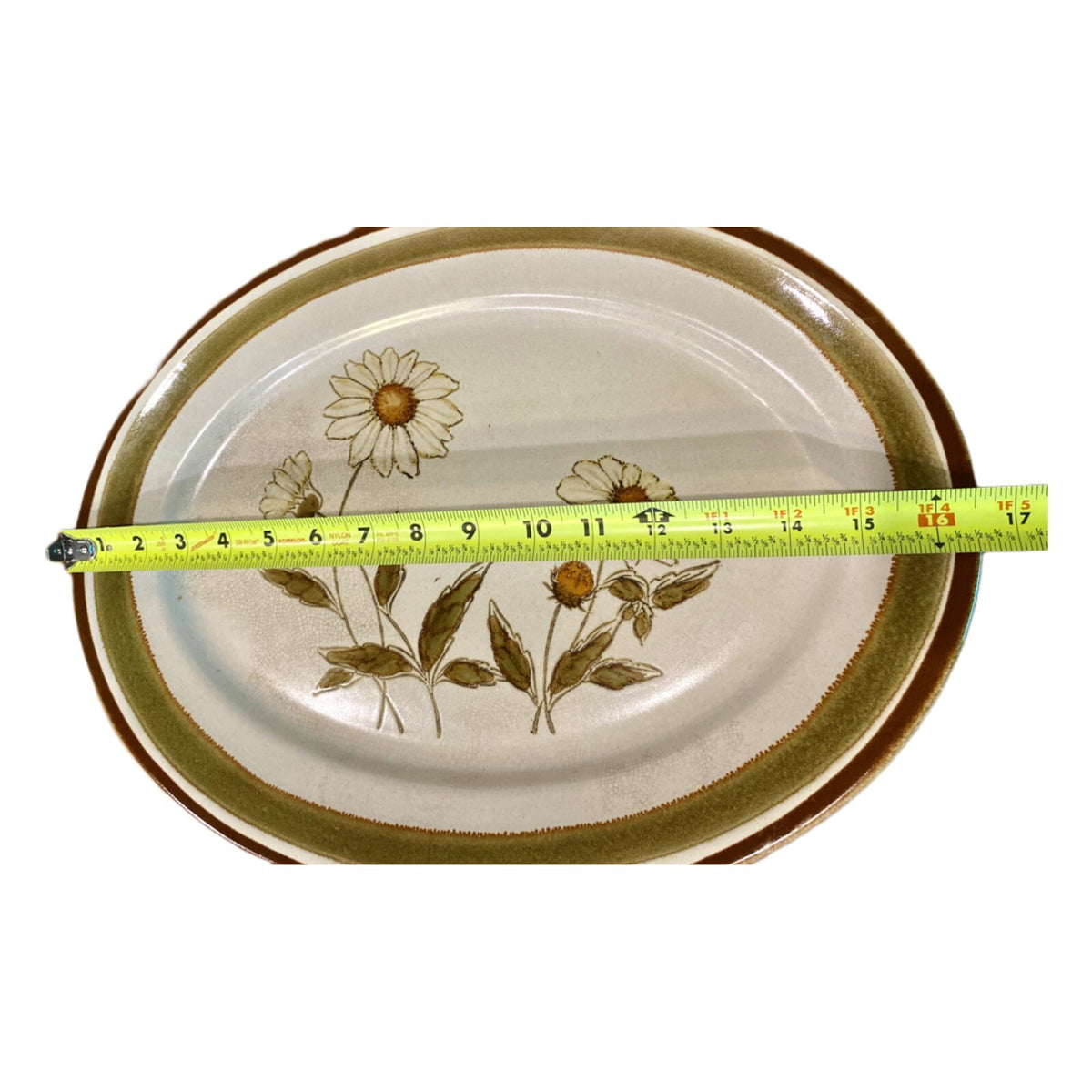 Vintage COUNTRY ROADS Platter Stoneware Serving Dish COUNTRY MORN Collection