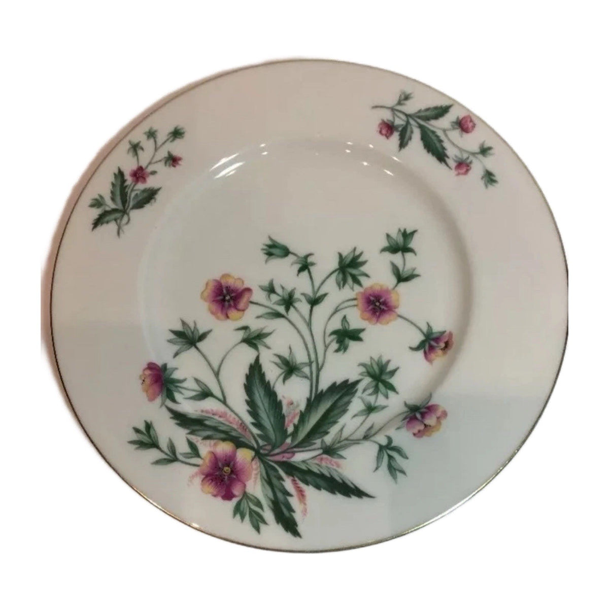 Lenox Country Garden W-302 Set of 5 Salad Dessert Plates 8.25” USA Gold Trim