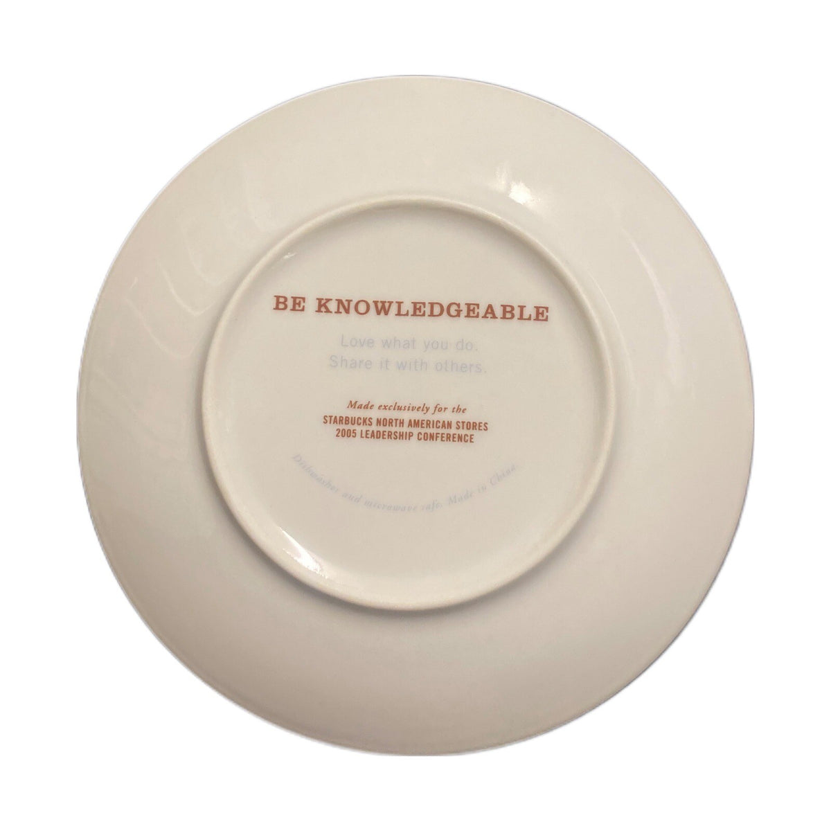 Starbucks Set of 6 Collectable Dessert Plates Leadership Conference 2005- 6"D