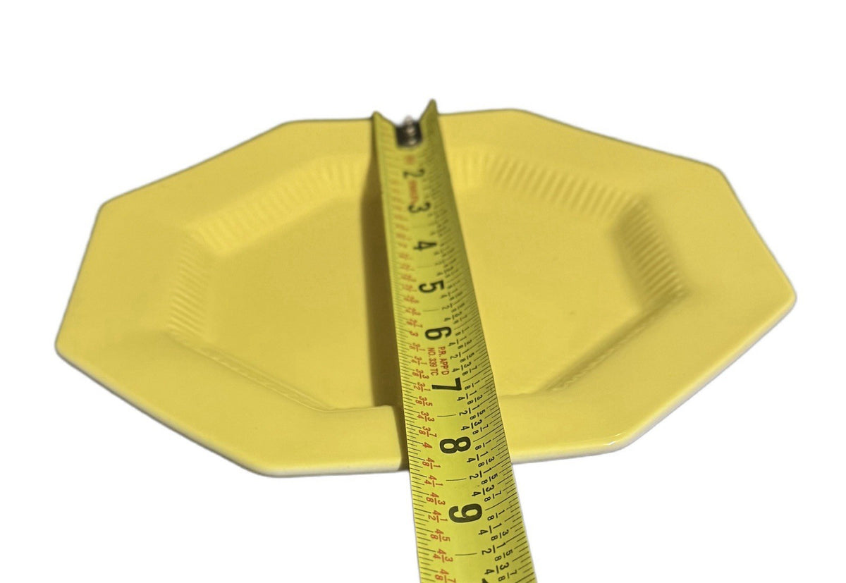 Nikko Daffodil Octagonal Salad Plates Set of 4 8 1/2” Yellow Japan