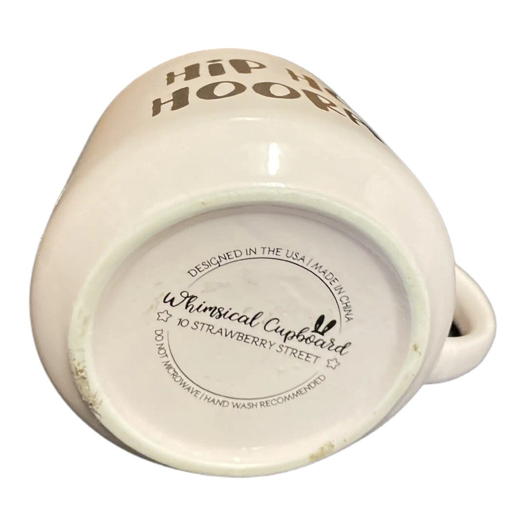 Whimsical Cupboard HIP HOP HOORAY Strawberry Street Mug Bunny Inside 3D Pink Cup