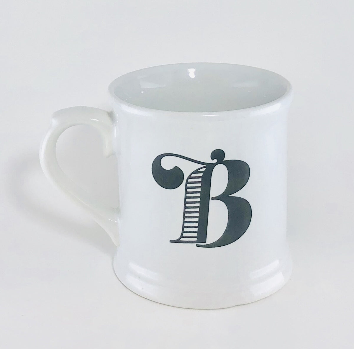Holiday Home Monogram Ceramic Coffee Mug Personalized Name Letter Initial Cup 