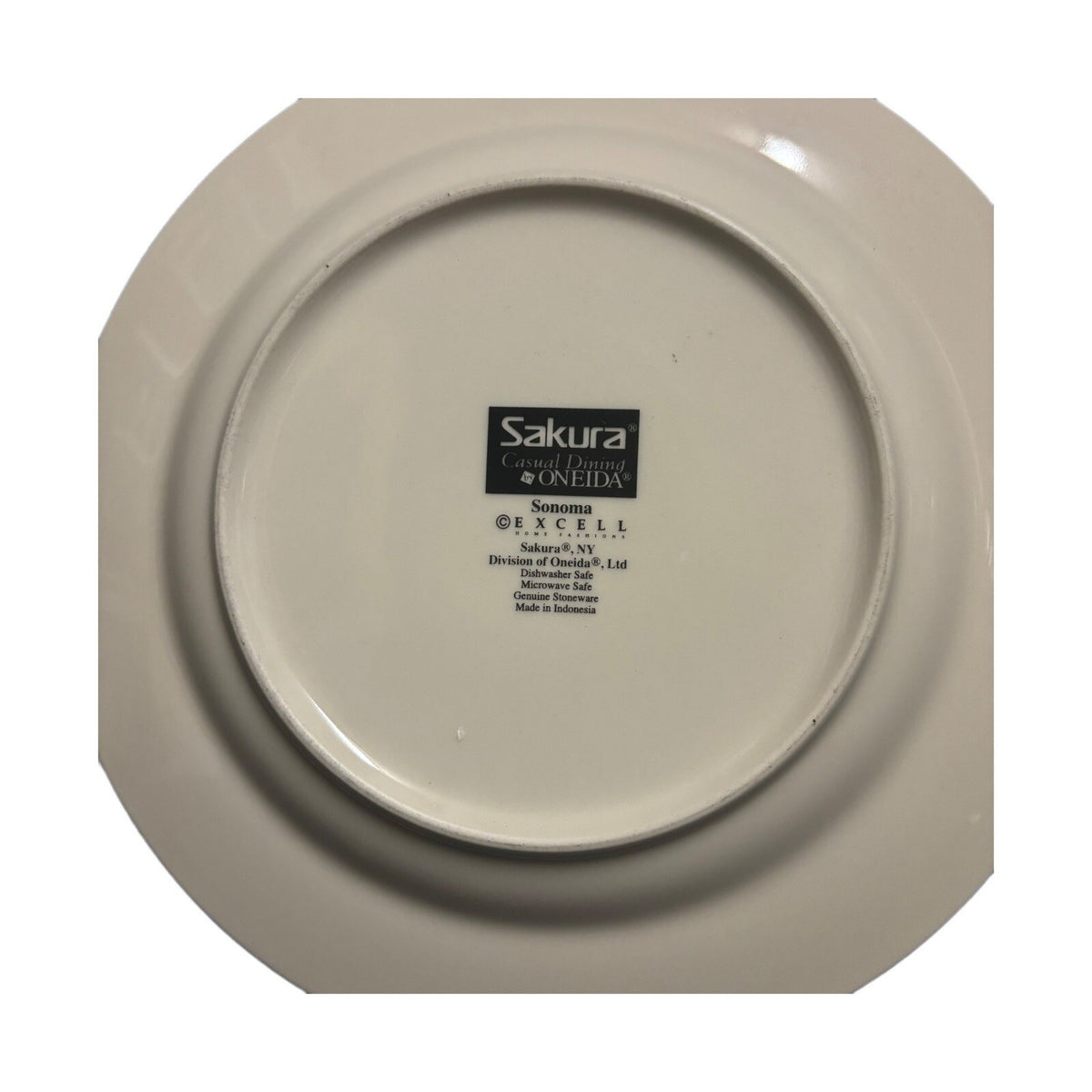 The Sakura Table 4-Salad Plates Sonoma Ceramic Dessert Dish Excell Home Fashions