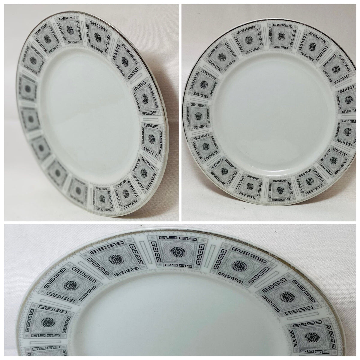 Vintage & Rare Norleans "APOLLO" Fine China Geometric Design Bread Butter Plate