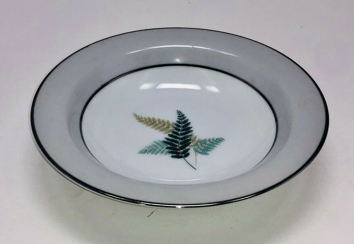 Vintage China Noritake "FERNWOOD" Japan Dinnerware Collection 5444 Platinum Band