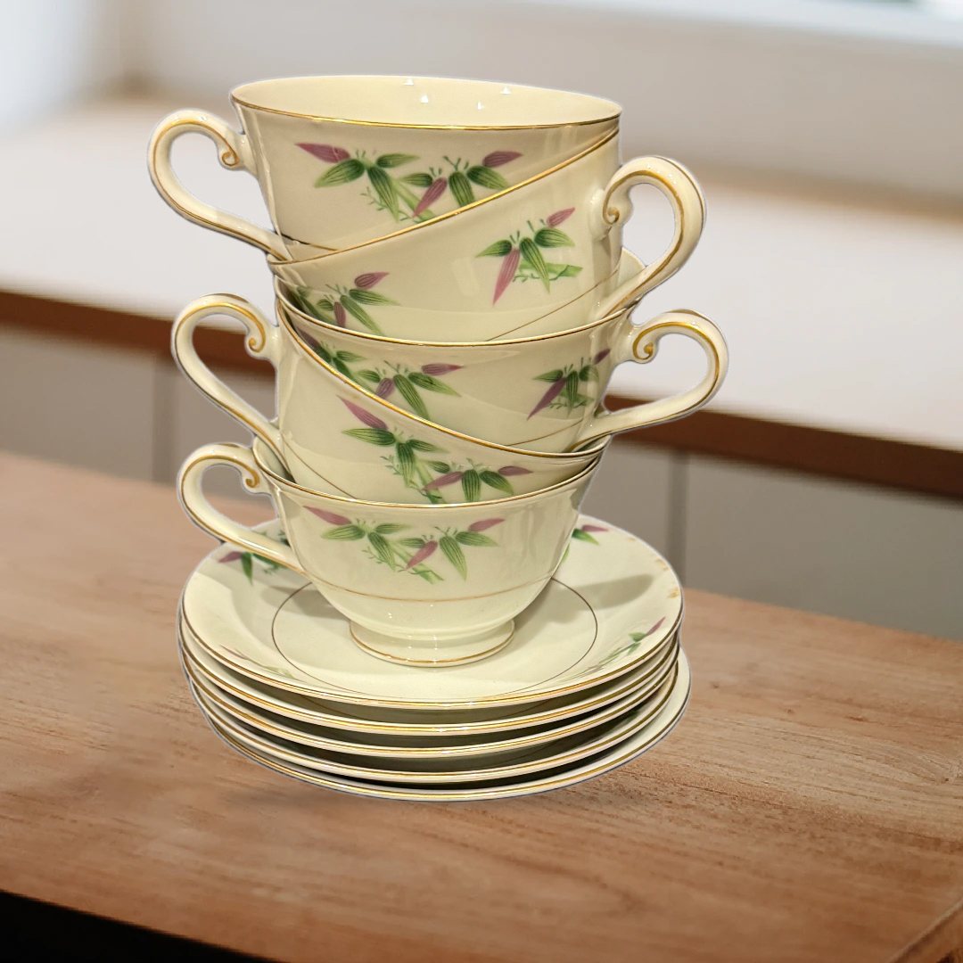 Vintage Harmony House Mandarin Cup & Saucer Set Fine China Japan