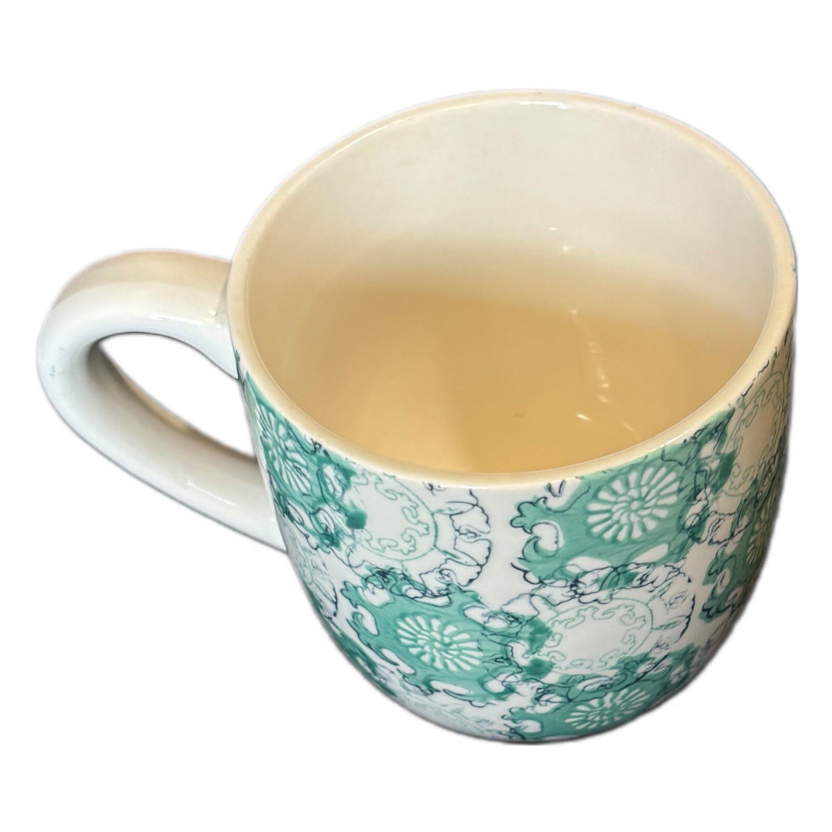 THRESHOLD KEIRA Mug Blue Turquoise White Target Stoneware Coffee Tea Cup