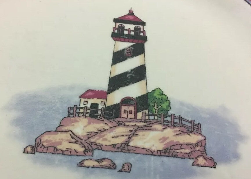 Light House Design 3pc Place Setting Service for 1 Lighthouse