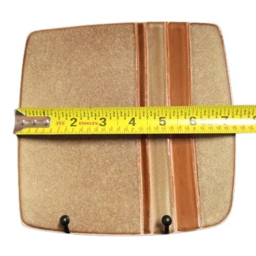 Gibson Elite 3-Salad Plates REGENT CLASSIC TAUPE  7 ¼” Brown & Tan Stripes
