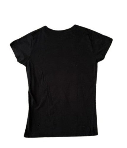T-Shirt BEE EASY Gateway Arch Saint Louis Prints Black M. Crew Neck Black Top