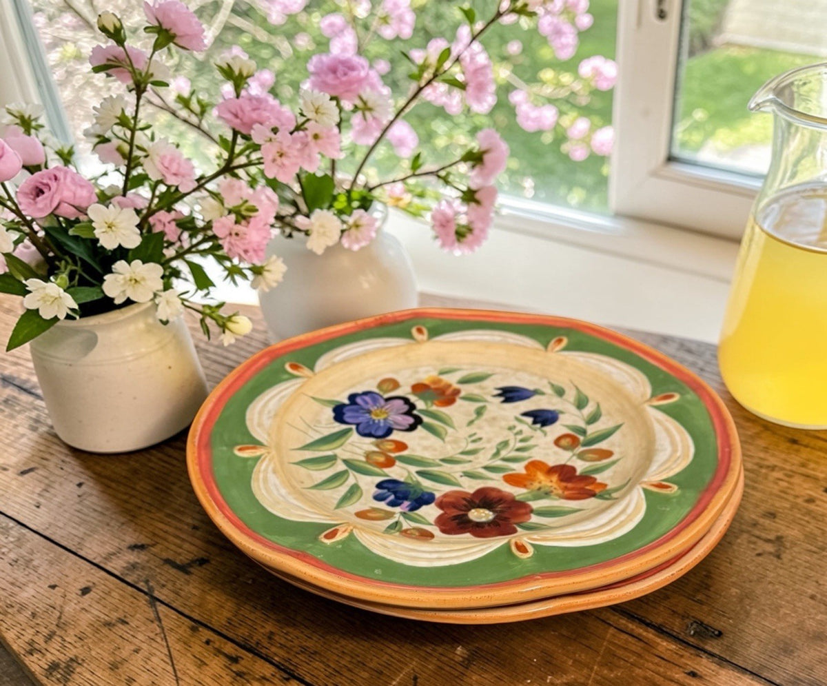 Certified International Pamela Gladding Wildflowers 11.5" Plates Set 2