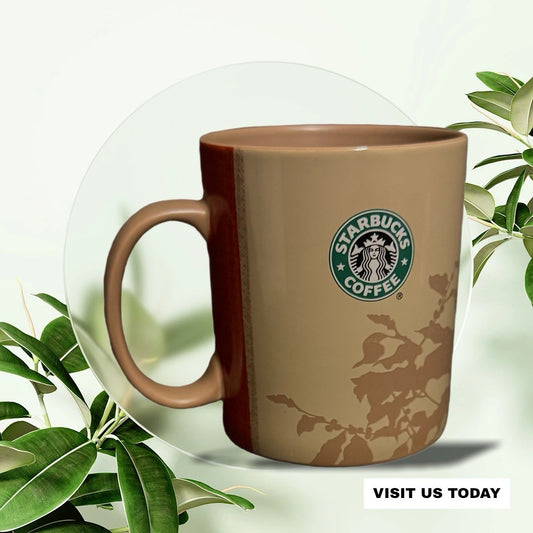 2006 Starbucks Africa Coffee Mug 14oz Brown Green Origin Story Map Rare Vtg