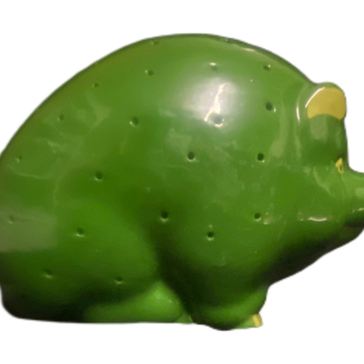 Vintage Green Pig Appetizer TOOTHPICK HOLDER Charcuterie Hors d'oeuvre Server